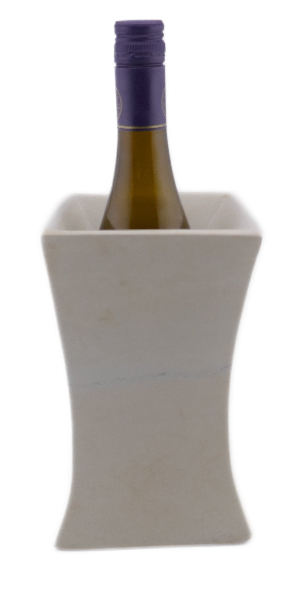 Tall Fluted Stone Wine Cooler hand made 20cm 2kg with Storycard - FriendlyTradingCo