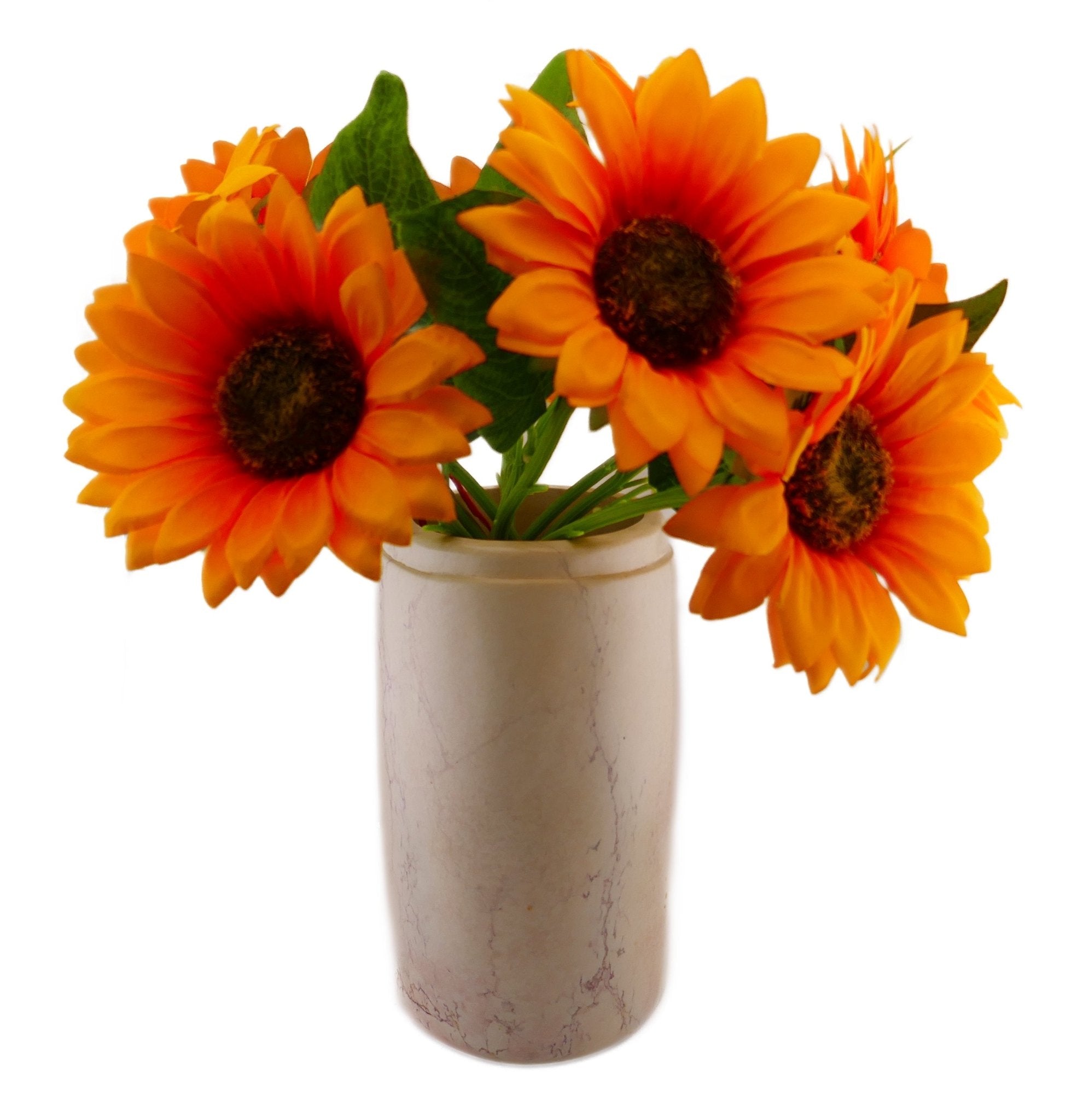 Tall Stone Cottage style Vase with rim hand made 20cm or 14 cm with Storycard - FriendlyTradingCo