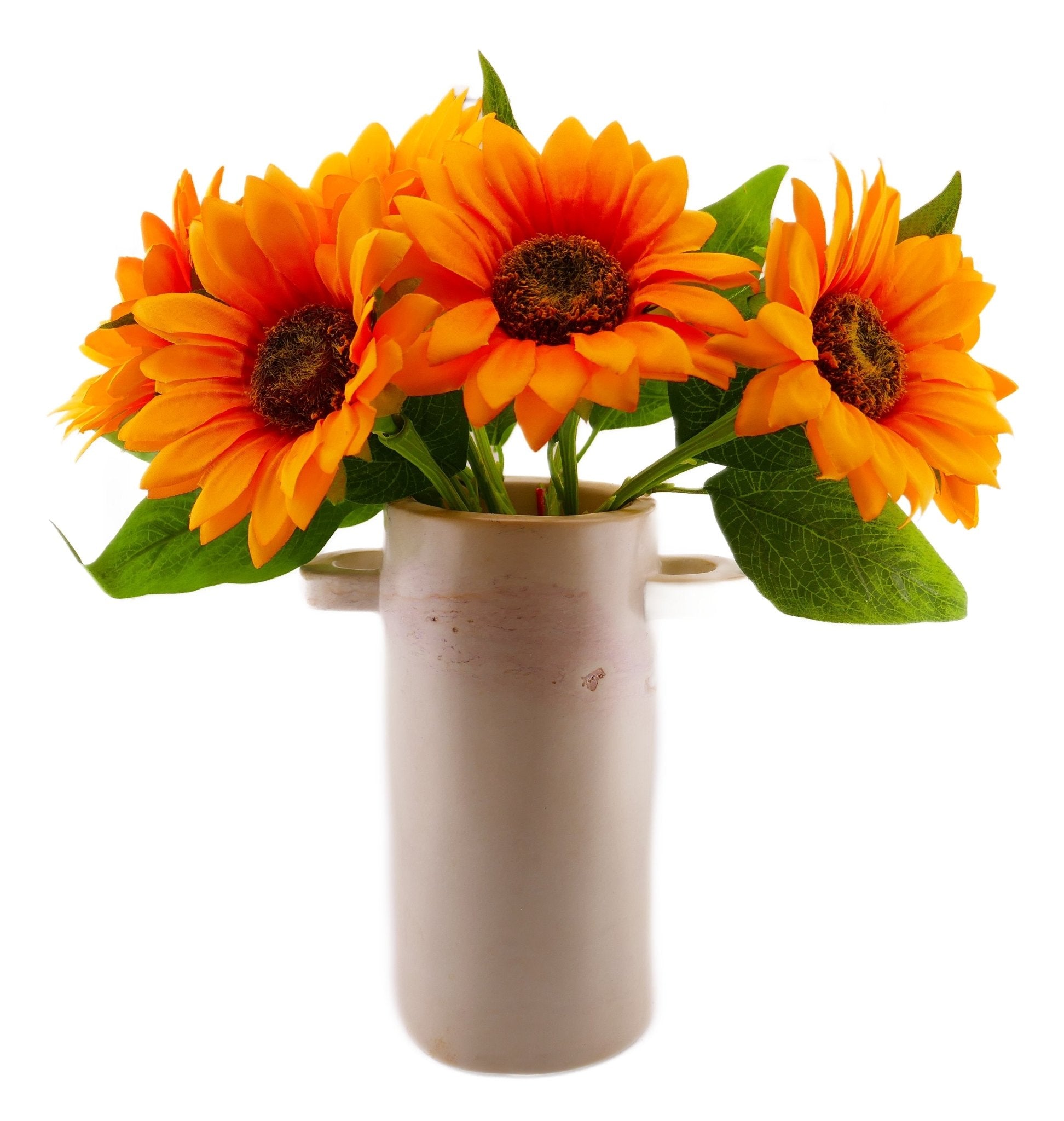 Tall Stone French Cottage style Vase hand made 20cm 2 kg with Storycard - FriendlyTradingCo