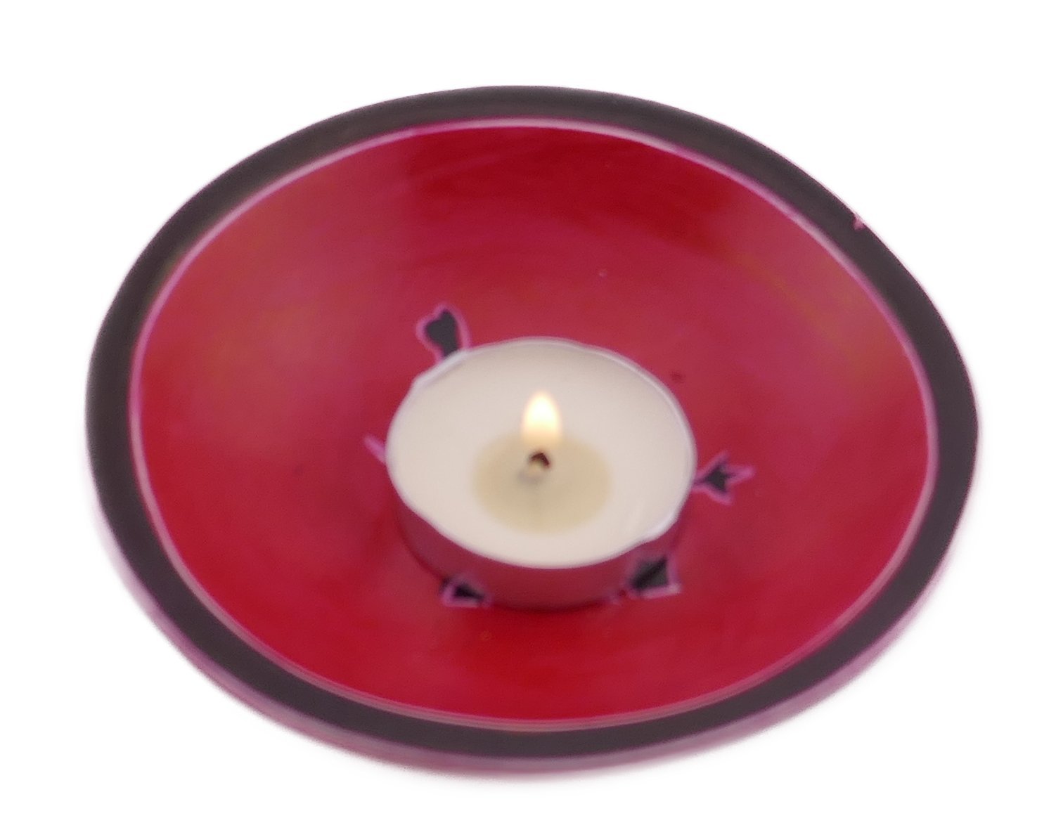 Tealight Bowls // 10 cm hand made in soapstone // African animals or natural // with Storycard - FriendlyTradingCo