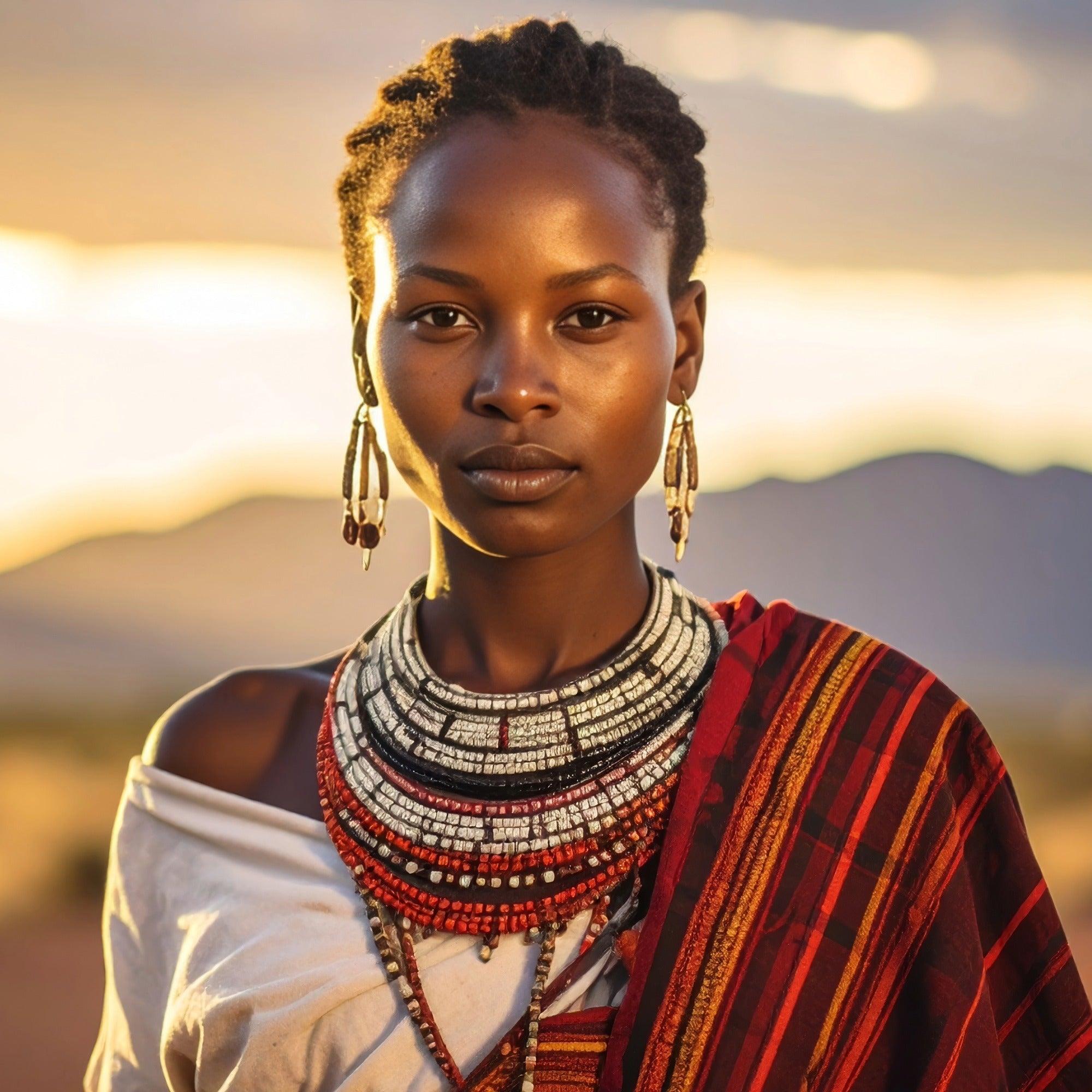 Handcrafted Stone African Maasai Warrior Jewellery Box // 10cm Round or square designs //with Storycard