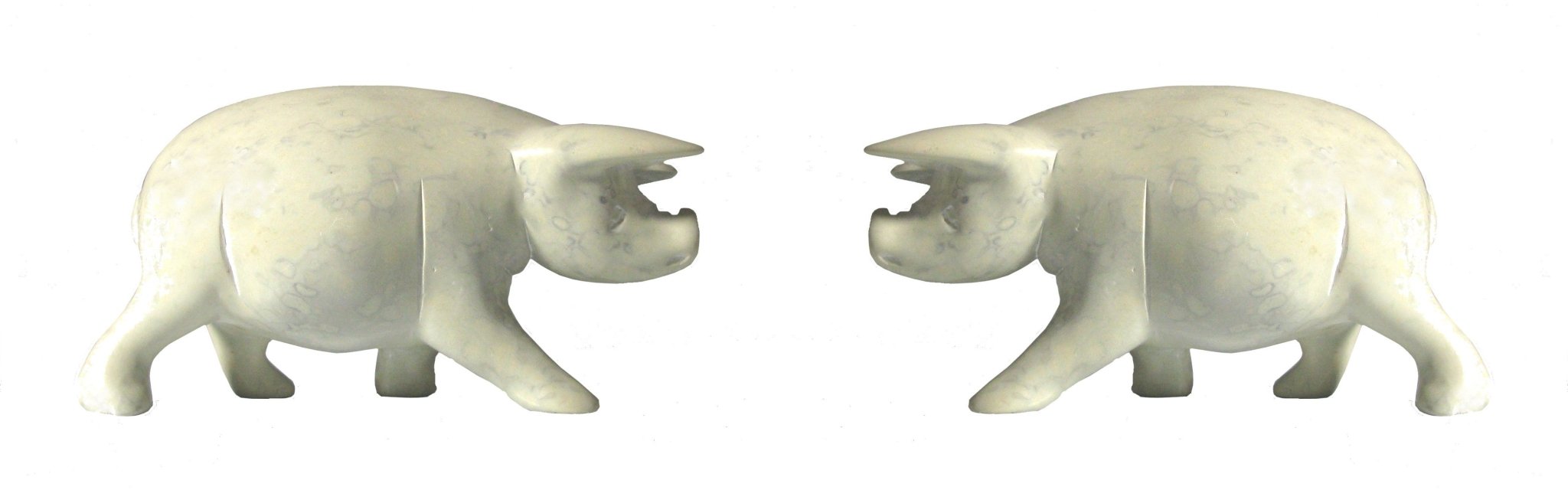 Three Little Pigs in soapstone 10cm or 5cm with Story - card - FriendlyTradingCo