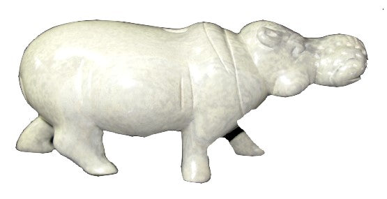 Sculpture de rhinocéros africain en pierre // 20, 10 ou 5 cm // Fabriqué à la main - avec storycard