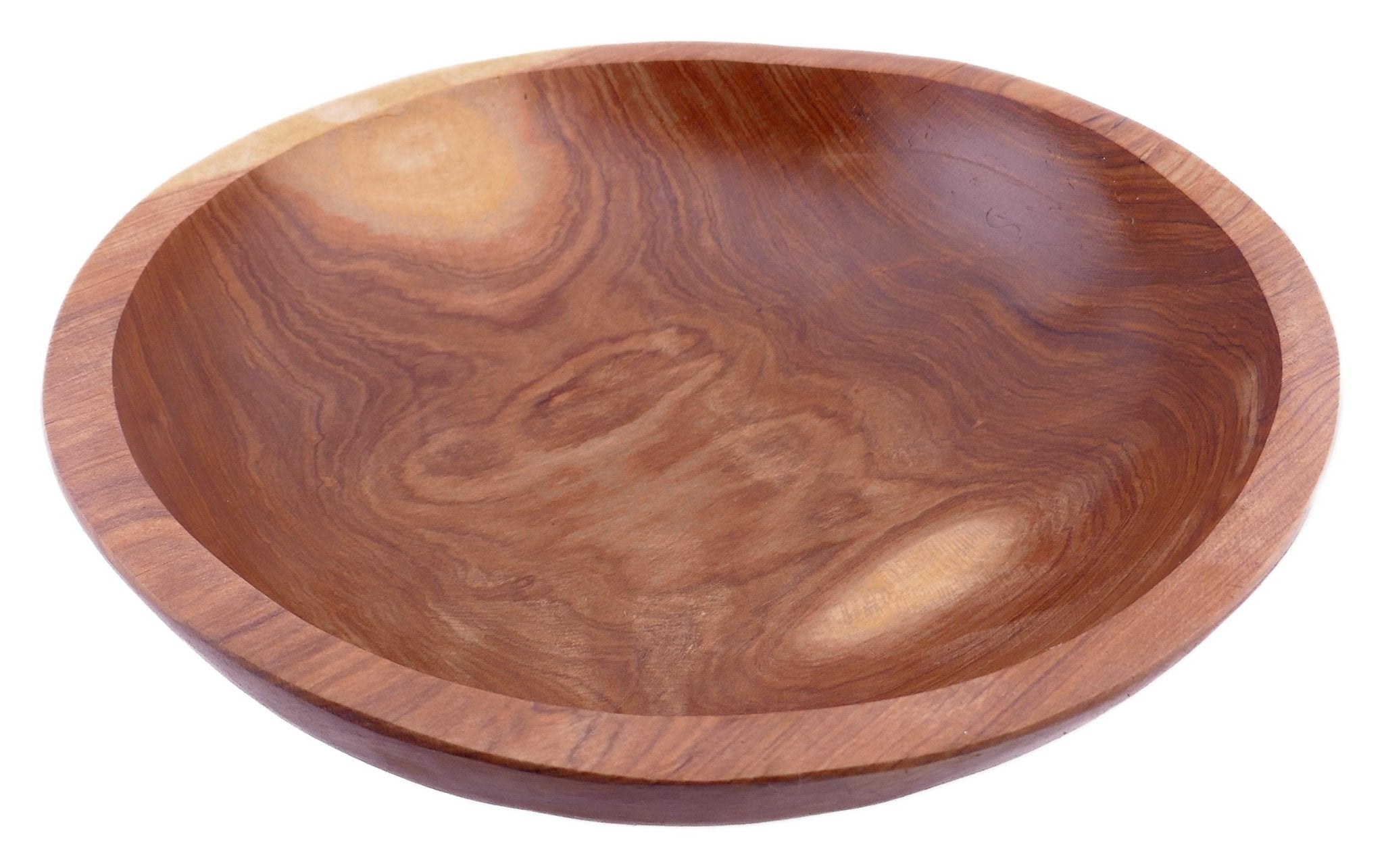 Wild Olivewood Bowl // Fruit Bread Salad Snack Bowl 11 inch 28 cm // with storycard - FriendlyTradingCo