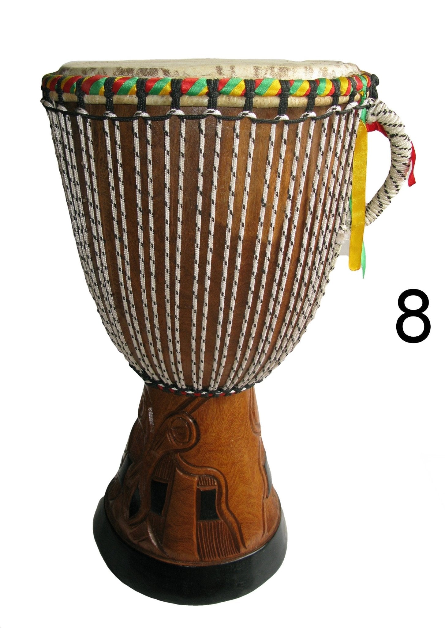 African Djembe Drum 12" /' 30 cm Drum Head 24" / 60 cm Tall Tom Tom Bongo Senegal - FriendlyTradingCo