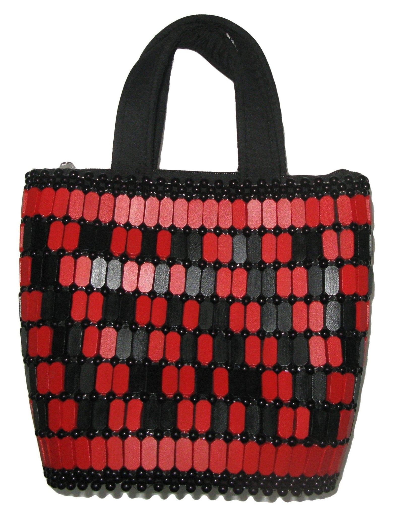 African Leather Beaded Bag - Wooden Beads, Handbag, Tote, Bucket Bag, Summer Bag various designs - FriendlyTradingCo