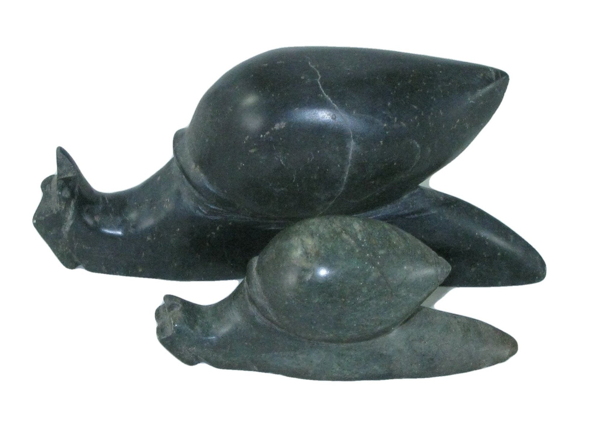 African Stone Snail Family Sculptures Small & Medium by Zimbabwe Artists - FriendlyTradingCo