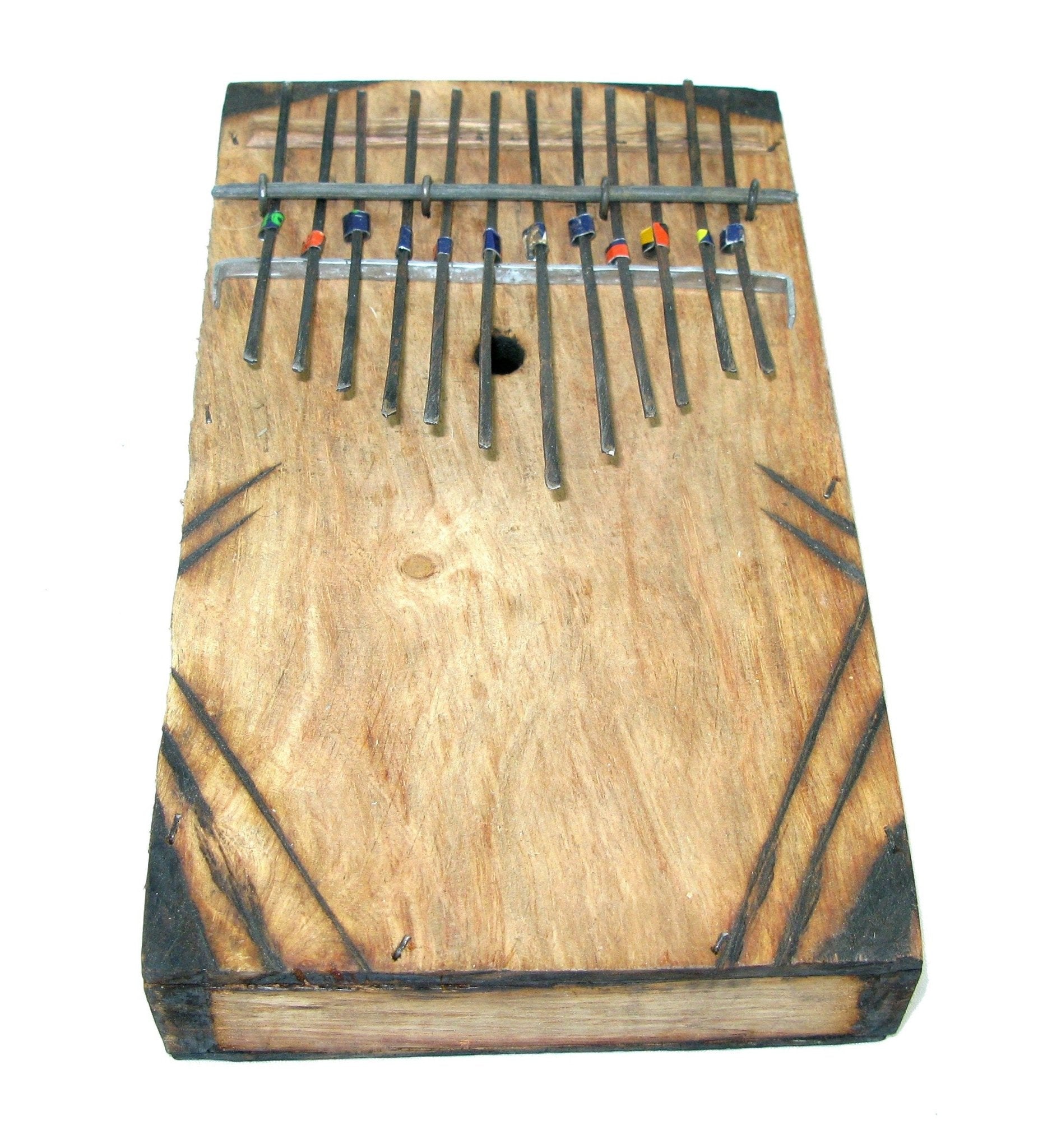 Fair Trade African 12 Note Thumb Piano Karimba Mbira Kalimba - Hand crafted Tell Stories with Music - with Storycard - FriendlyTradingCo