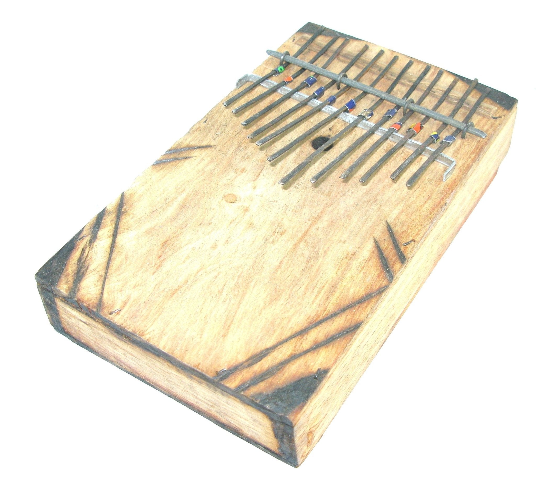 Fair Trade African 12 Note Thumb Piano Karimba Mbira Kalimba - Hand crafted Tell Stories with Music - with Storycard - FriendlyTradingCo