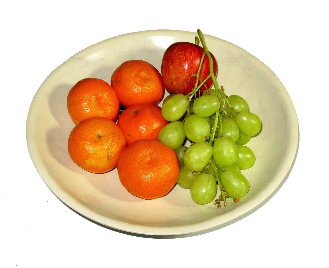 Handcrafted Stone Fruit Bowl Salad, Potatoes, cold foods 10" / 25 cm or 12" / 30cm with Storycard - FriendlyTradingCo