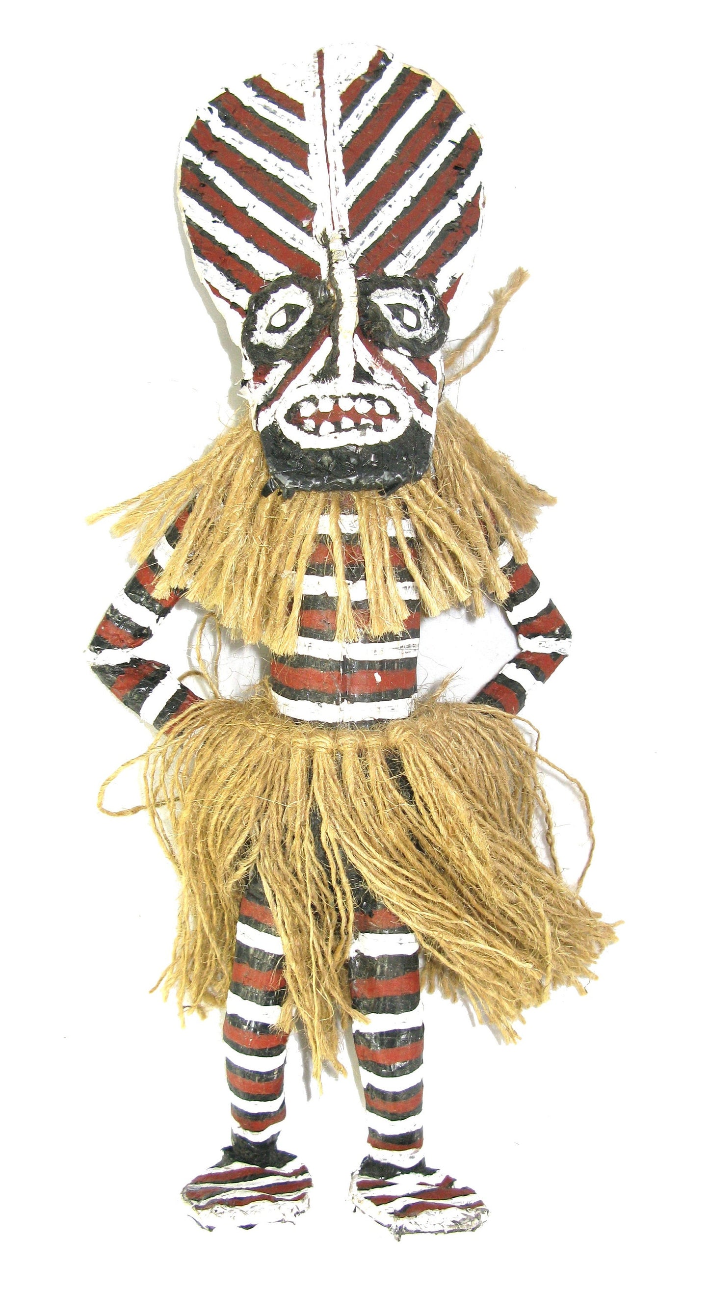 African Tribal Doll Shona Sculpture in Papier Machee 30 cm Fair Trade African Art Spirit Doll