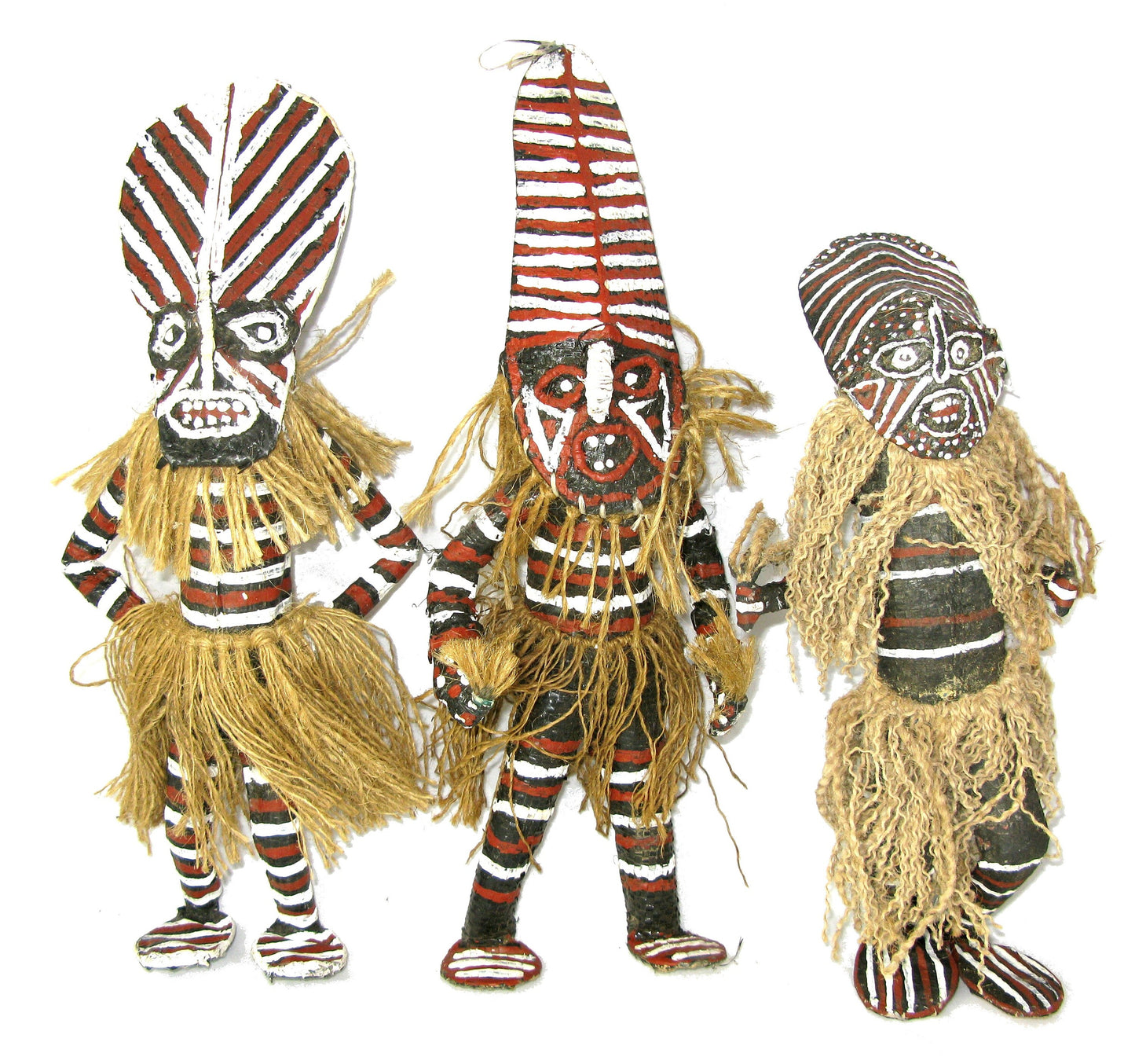 African Tribal Doll Shona Sculpture in Papier Machee 30 cm Fair Trade African Art Spirit Doll