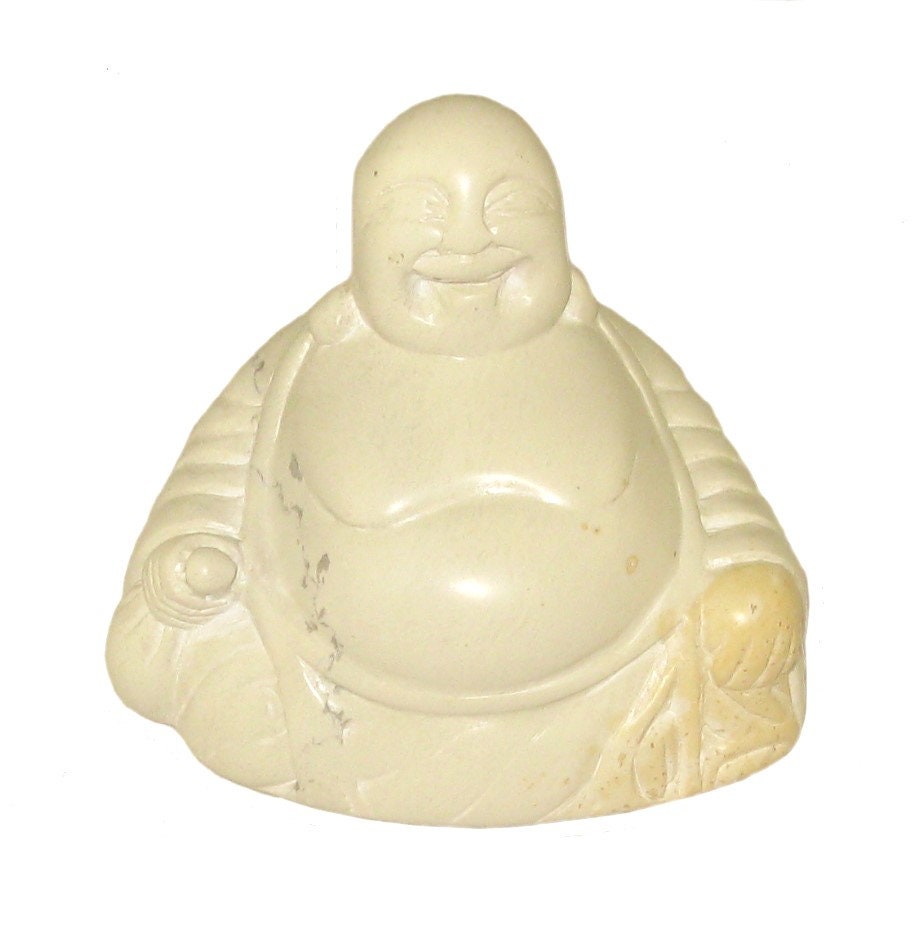 Handcrafted stone Buddha - 100% Natural 10 / 4 inch Tall  with Story-card