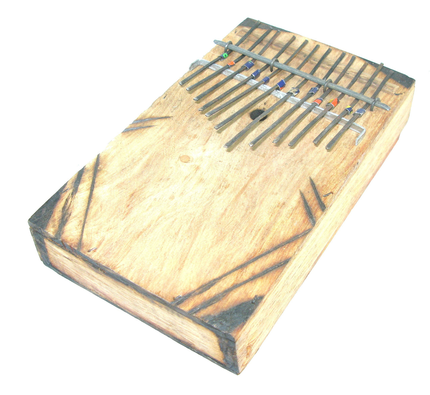 Fair Trade African 12 Note Thumb Piano Karimba Mbira Kalimba - Hand crafted Tell Stories with Music - with Storycard