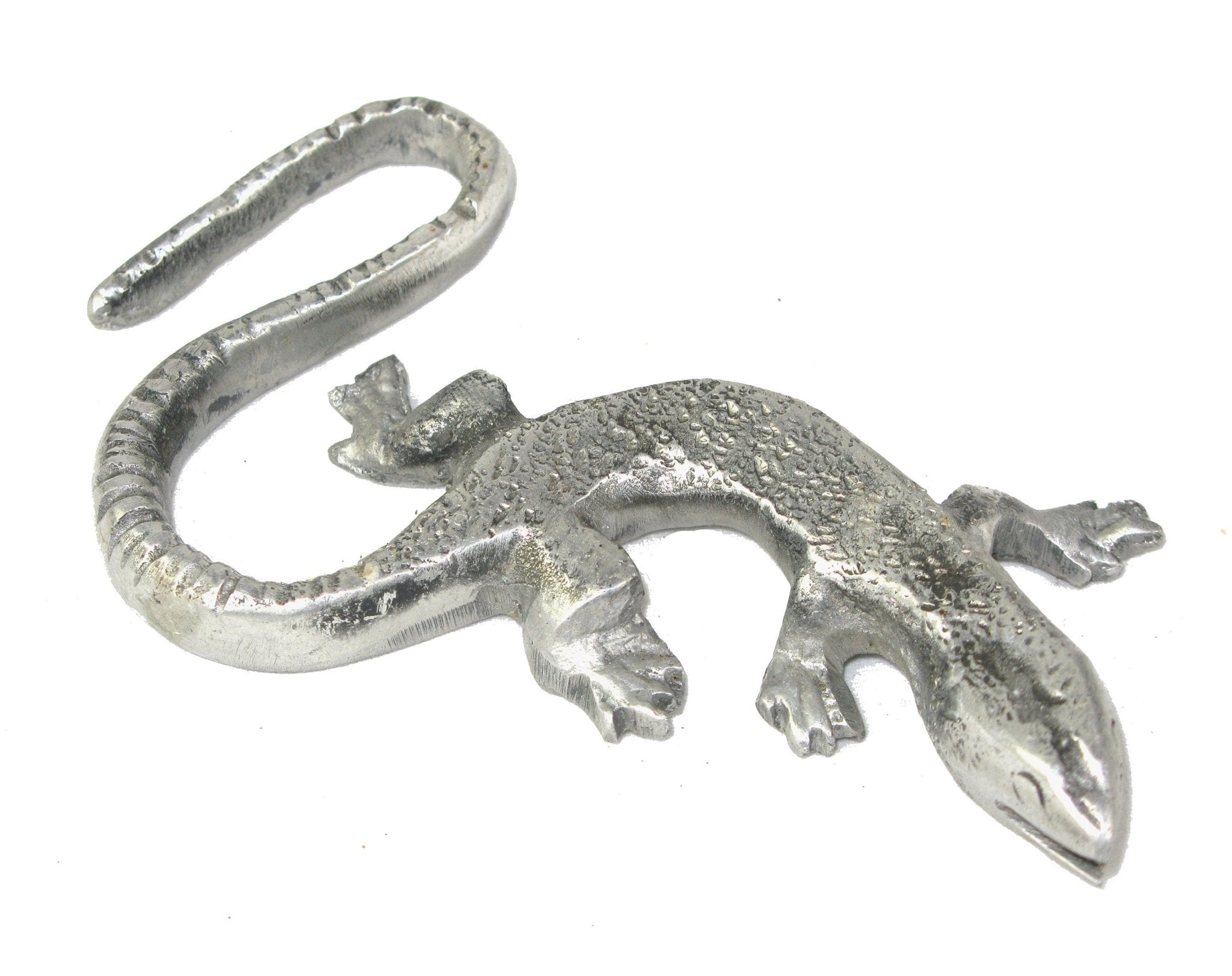Metal Gecko Art Fair Trade Made in Africa from recycled Aluminium 14 cm - FriendlyTradingCo