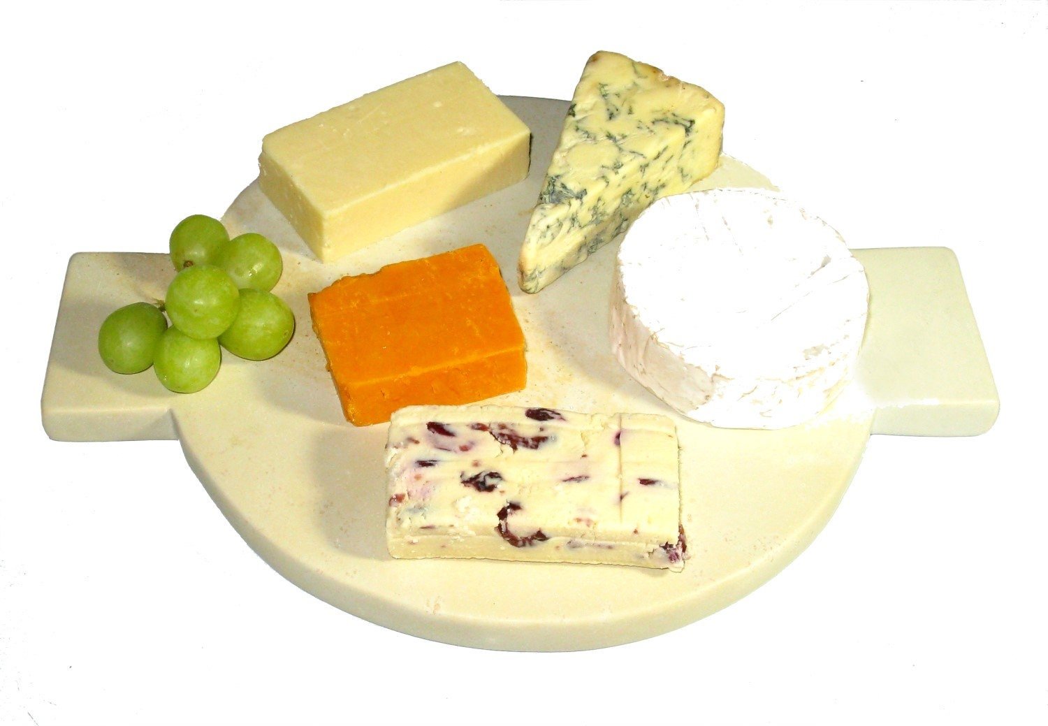 Natural Stone Serving Platter small & medium sizes Cheese Cold Meats Sushi Fruit Fish Biscuits Bread Desserts Cakes with Storycard - FriendlyTradingCo