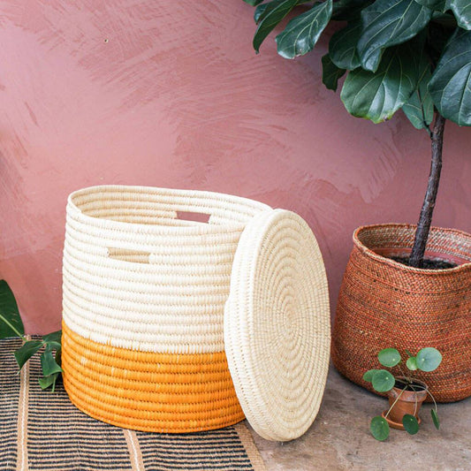 African Storange and Laundry Basket / Traditional African Basket