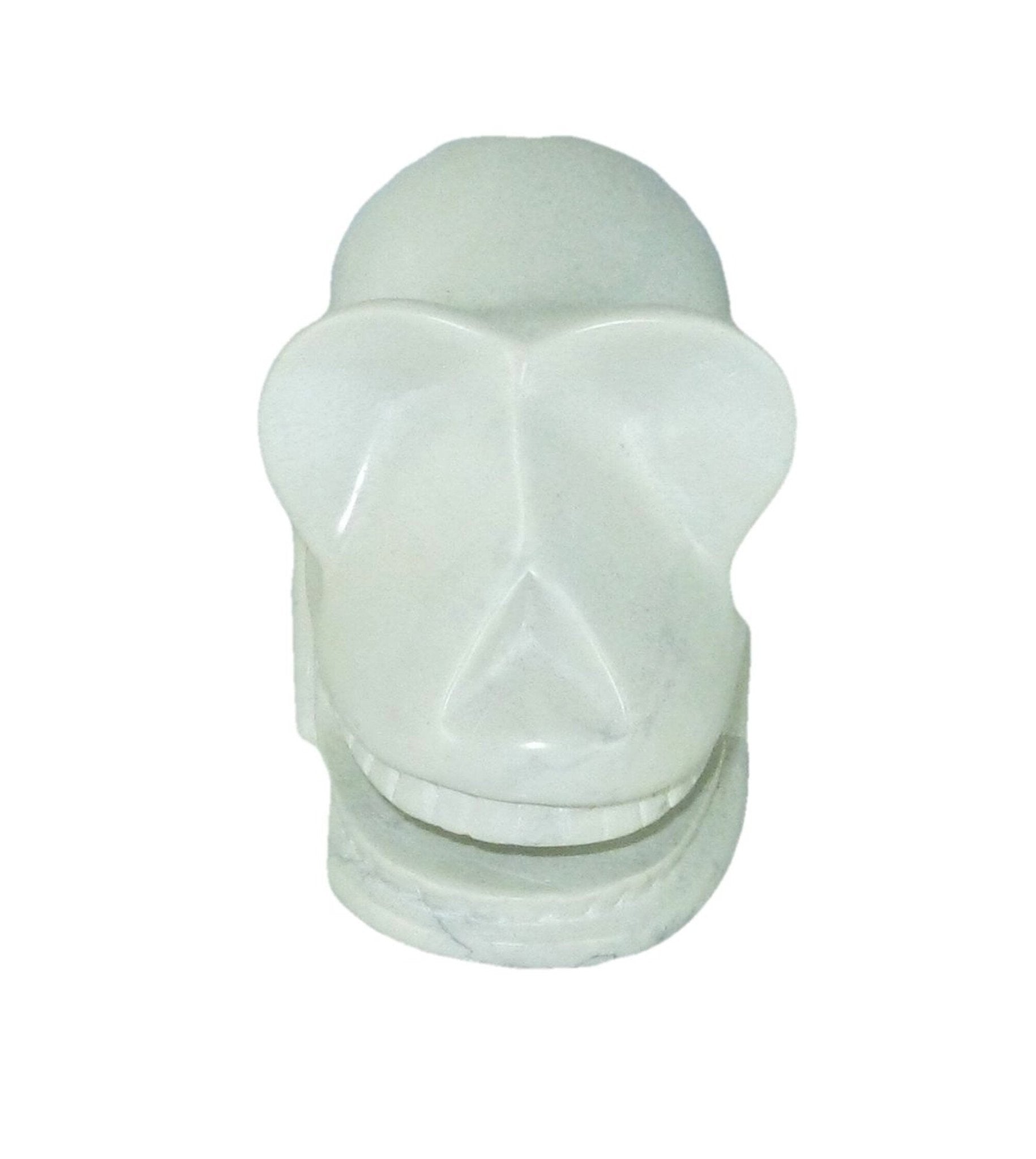 Spooky Alien Skull Sculpture 10 cm / 4 inch Fair Trade Africa with Storycard - FriendlyTradingCo