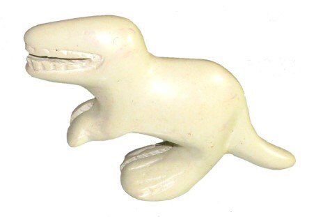 Three Little Stone Dinos Set of 3 Baby Dinosaurs in Soapstone Tyrannosaurus Stegosaurus Triceratops 5cm in White Gift Box with Story - card - FriendlyTradingCo