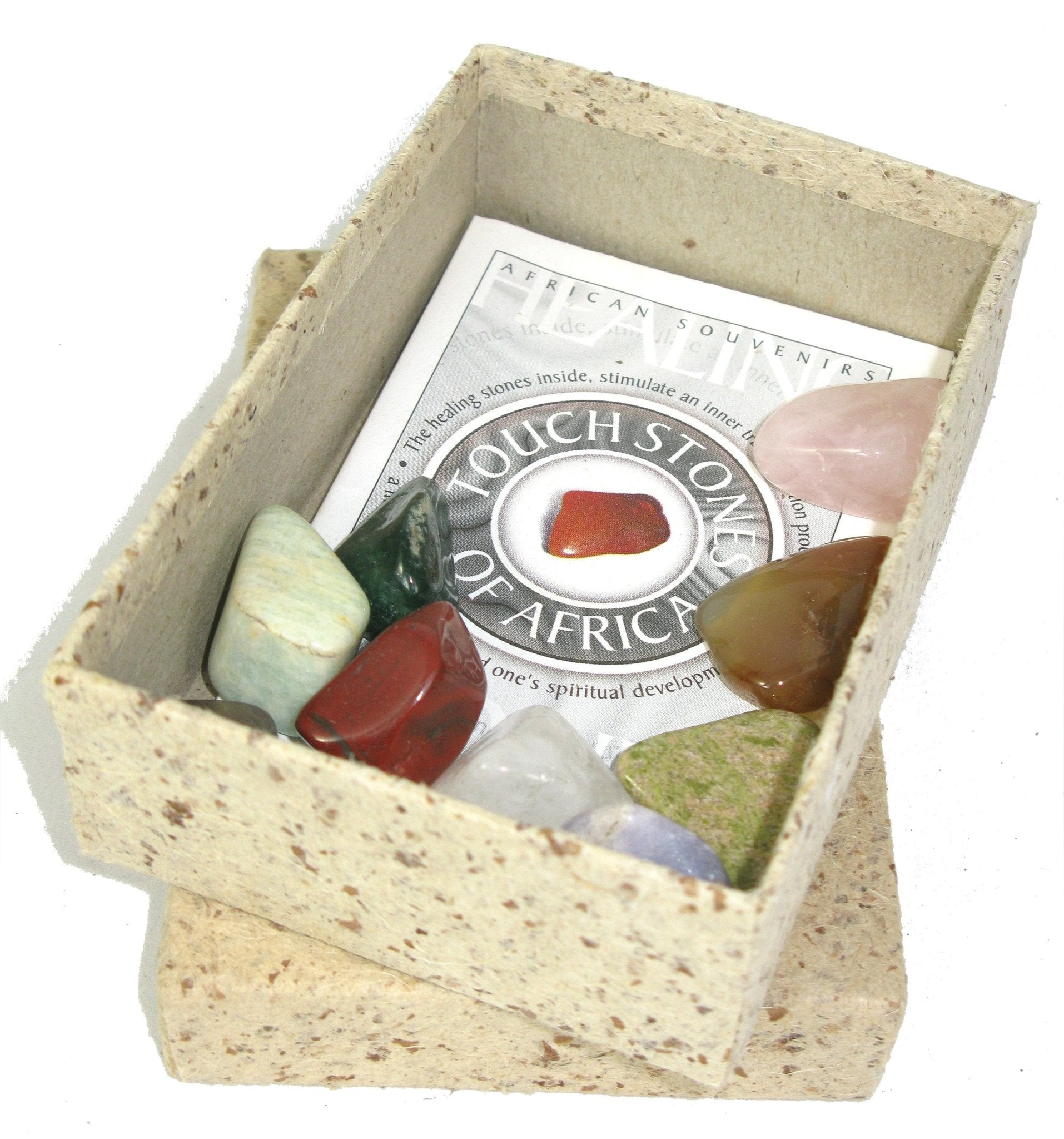 Touchstones of Africa Healing Gemstones Spiritual Alignment 10 Healing Stones Guide Jasper + Aventurine + Carnelian + 7 more! - FriendlyTradingCo